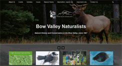 Desktop Screenshot of bowvalleynaturalists.org