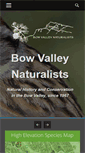 Mobile Screenshot of bowvalleynaturalists.org